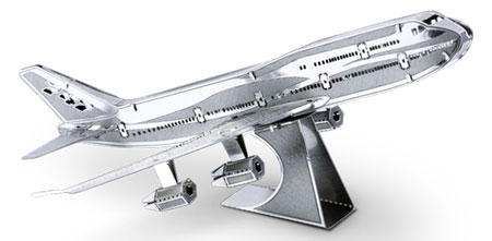 Metal Earth | Commercial Jet Boeing 747 - 3D Metall Puzzle