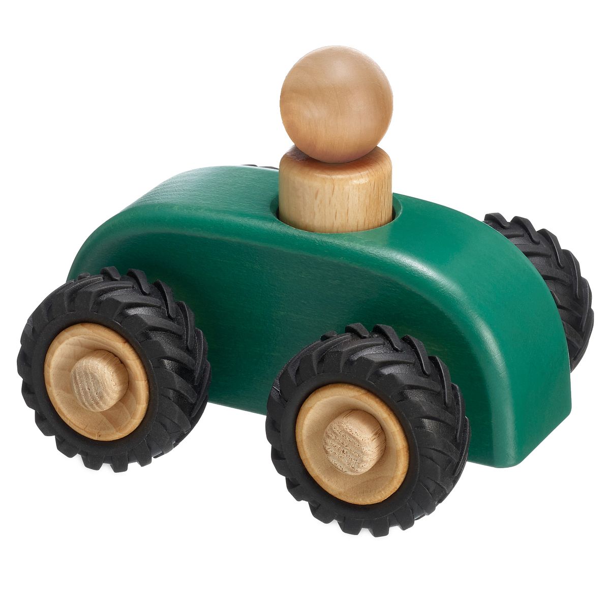 Micro Car grün mit Holzfigur 11 cm Micro Car grün mit Holzfigur 11 cm