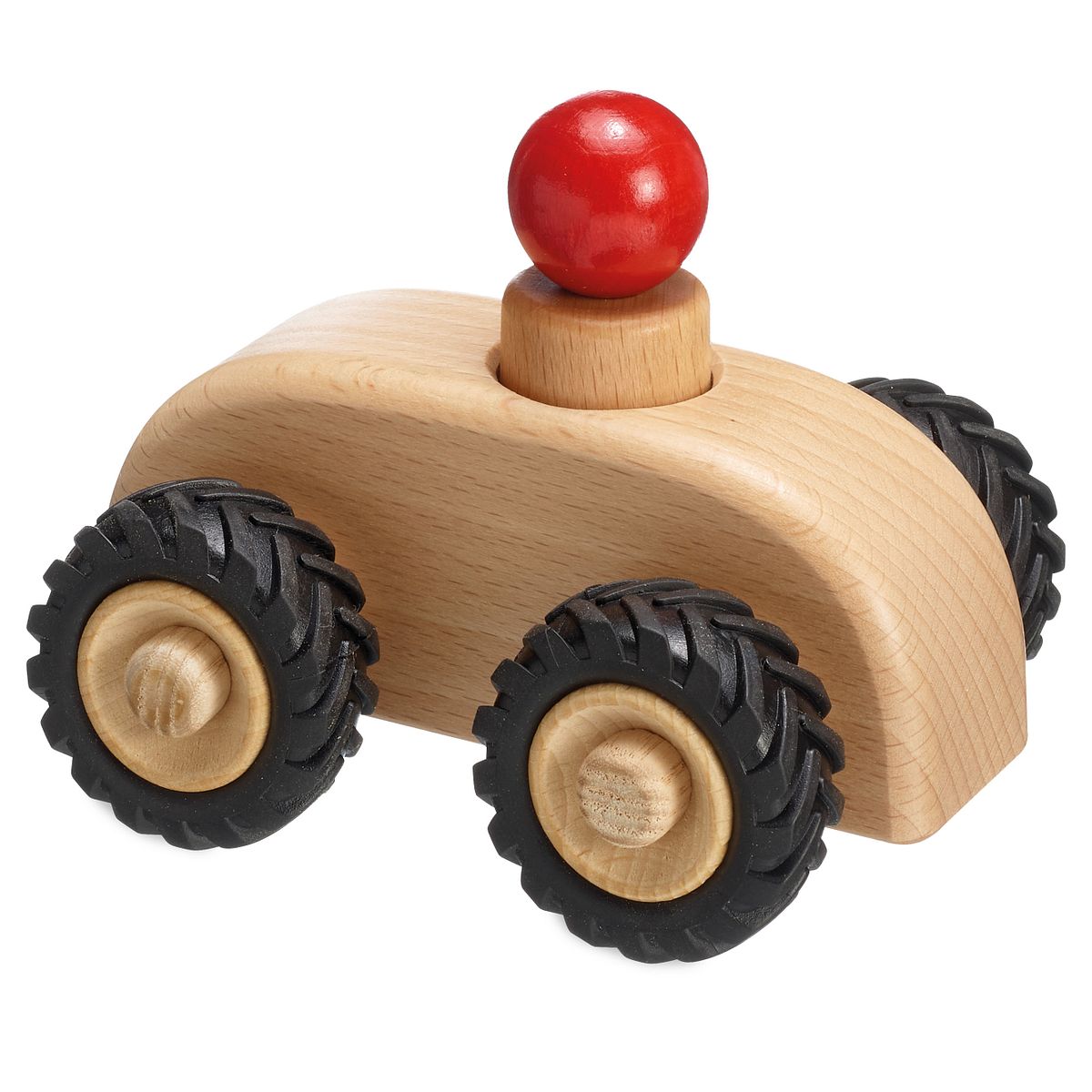 Micro Car natur mit Holzfigur 11 cm Micro Car natur mit Holzfigur 11 cm
