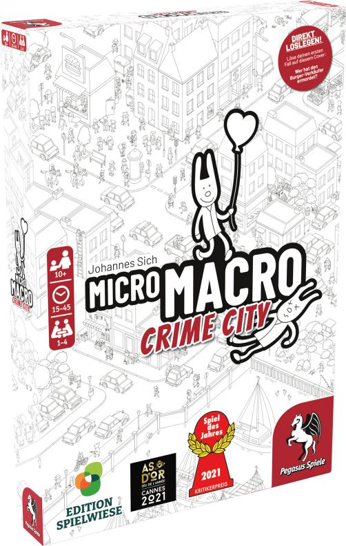 MicroMacro Crime City Edition Spielwiese (Deutsch) Detektiv Familienspiel