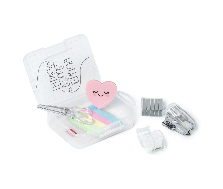 Mini-Büroset - Enjoy The Little Things 6er-Set Radierer, Anspitzer + Co. Mini-Büroset - Enjoy The Little Things 6er-Set Radierer, Anspitzer + Co.