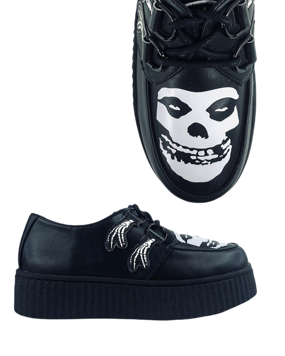 Misfits Skull Black Creepers Schuhe 39