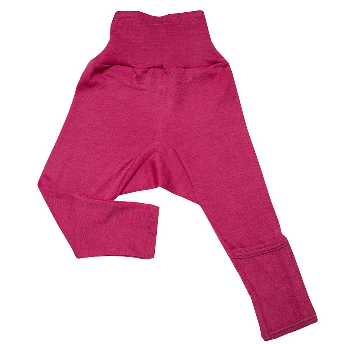 Mitwachsende Wolle Seide Hose pink Kratzschutz 62/68 Mitwachsende Wolle Seide Hose pink Kratzschutz 62/68