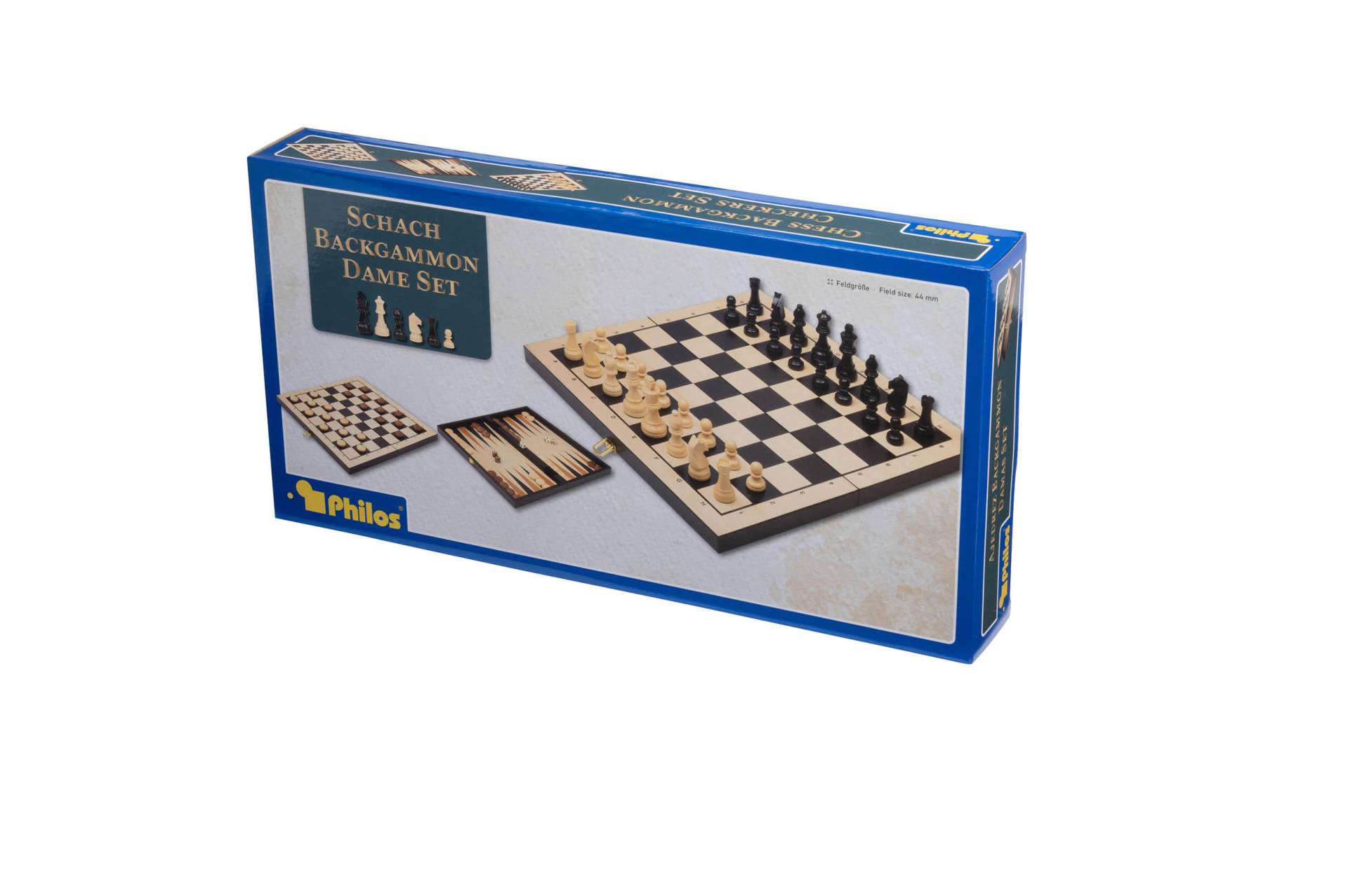 Philos - Schach-Backg.-Dame Set 44mm Philos - Schach-Backg.-Dame Set 44mm