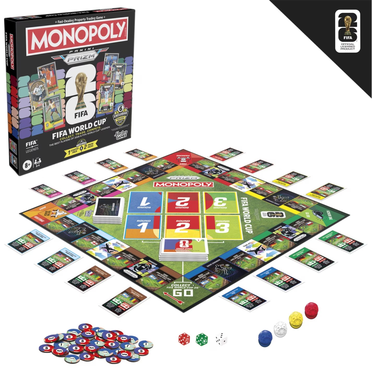 Monopoly Panini Prizm: FIFA World Cup Board Game Monopoly Panini Prizm: FIFA World Cup Board Game