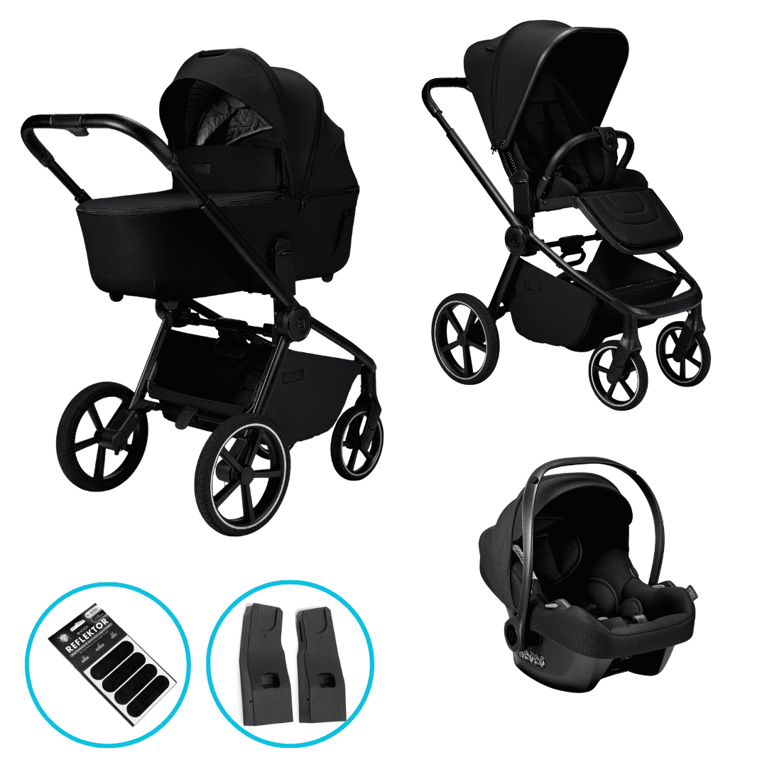 Moon RESEA 2.0 Kombikinderwagen Onyx 3in1 Set inkl. Babyschale Moon RESEA 2.0 Kombikinderwagen Onyx 3in1 Set inkl. Babyschale