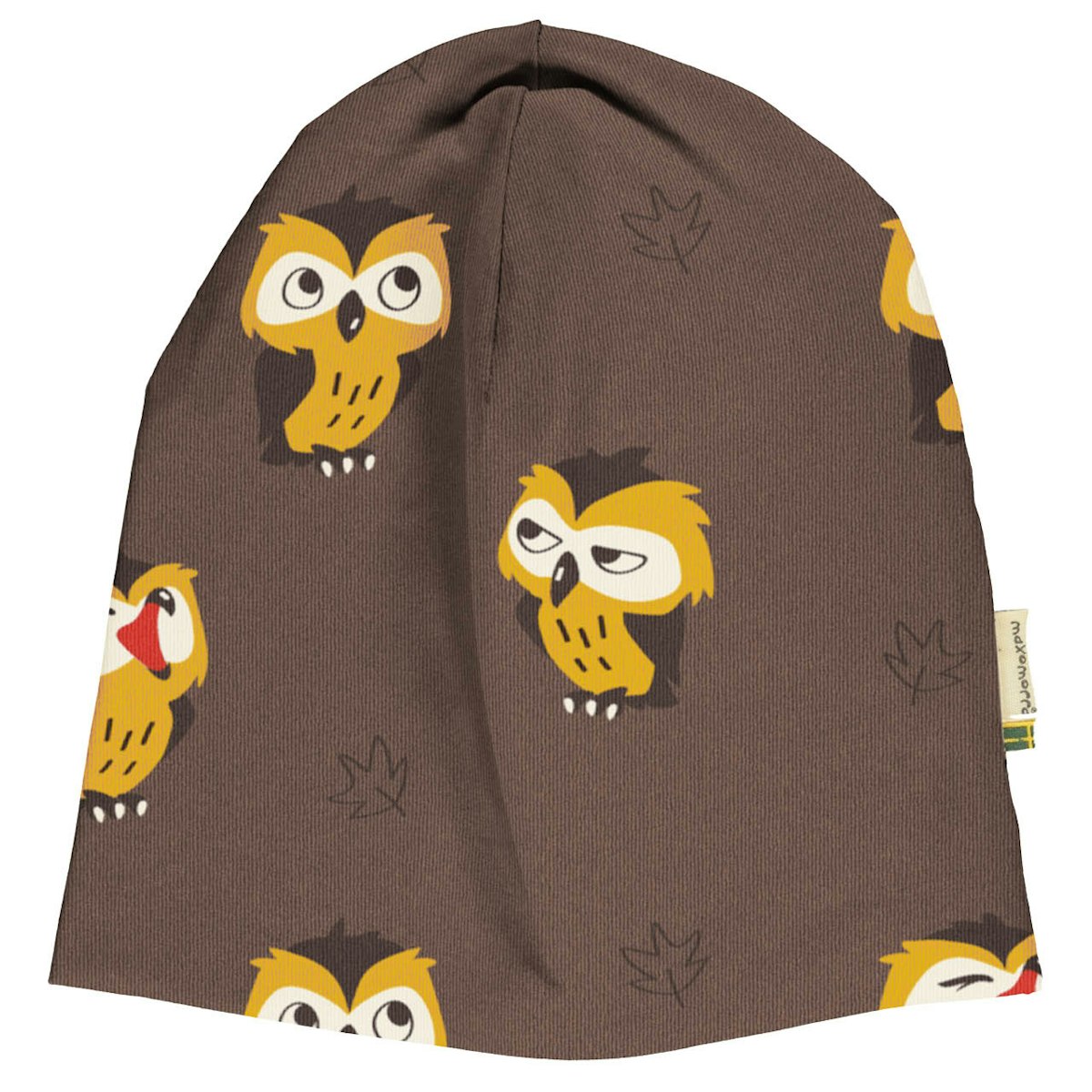 Mütze mit Alloverprint Eulen in braun 52/54 Mütze mit Alloverprint Eulen in braun 52/54