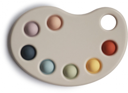 Mushie Paint Palette Press bunt