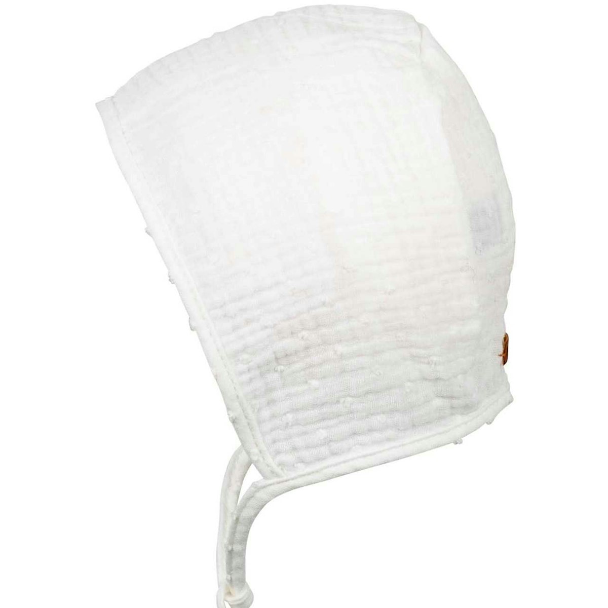 Musselin Baby Sommerhäubchen weiß 41 Musselin Baby Sommerhäubchen weiß 41