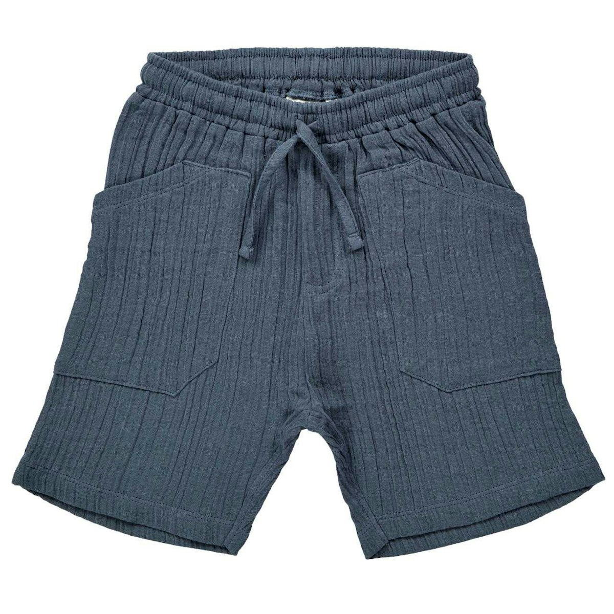 Musselin Kinder Shorts luftig blaugrau 98/104 Musselin Kinder Shorts luftig blaugrau 98/104