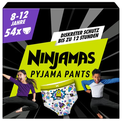 NINJAMAS Pyjama Pants Monatsbox für Jungs, 8-12 Jahre, 54 Stück von NINJAMAS