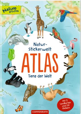 Natur-Stickerwelt: Atlas - Tiere der Welt (Nature Zoom)