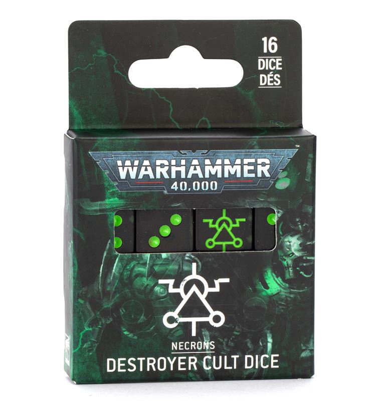 Necrons Destroyer Cult Dice Set 16 Würfel Games Workshop Warhammer 40k Necron W6 Necrons Destroyer Cult Dice Set 16 Würfel Games Workshop Warhammer 40k Necron W6