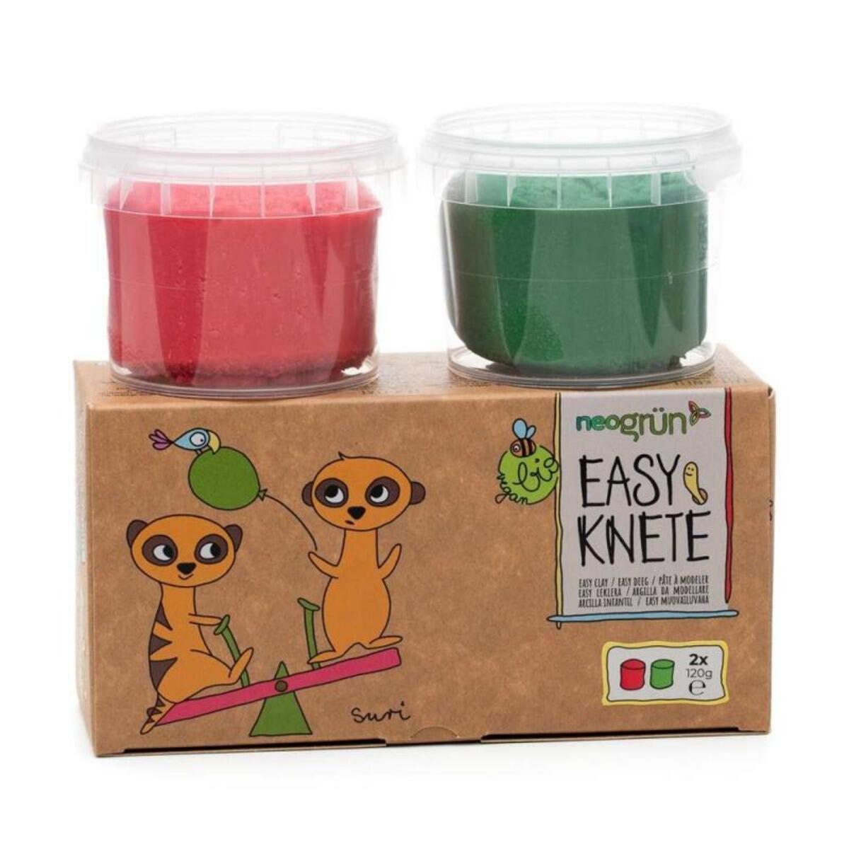 Neogrün - neogrün Easy Knete Suri, 2er rot,grün Neogrün - neogrün Easy Knete Suri, 2er rot,grün