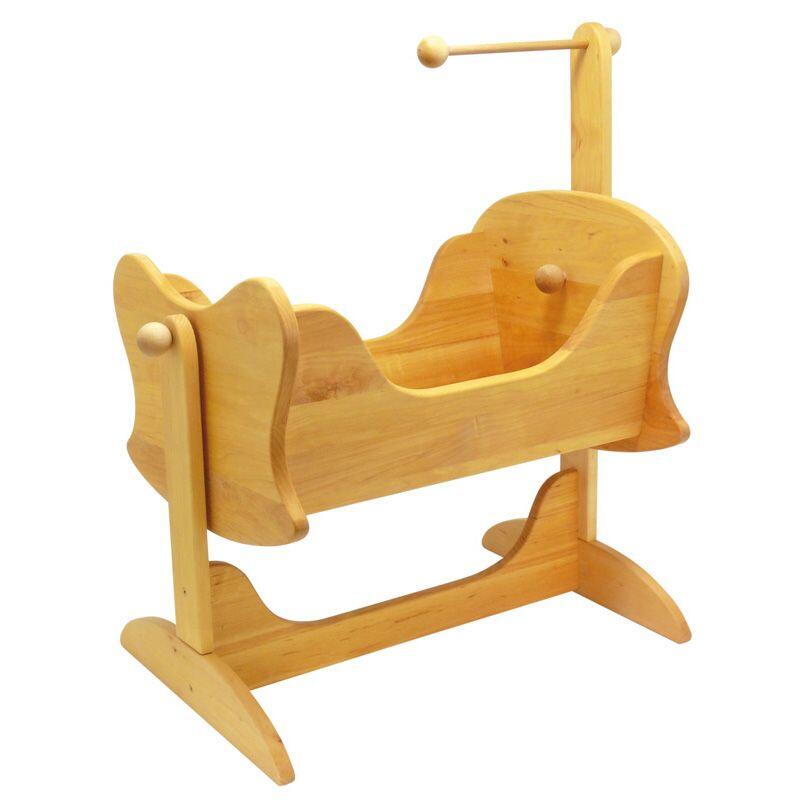 Nic - KÄFER Puppenwiege Erle mit Ständer u. Wäsche Nic - KÄFER Puppenwiege Erle mit Ständer u. Wäsche