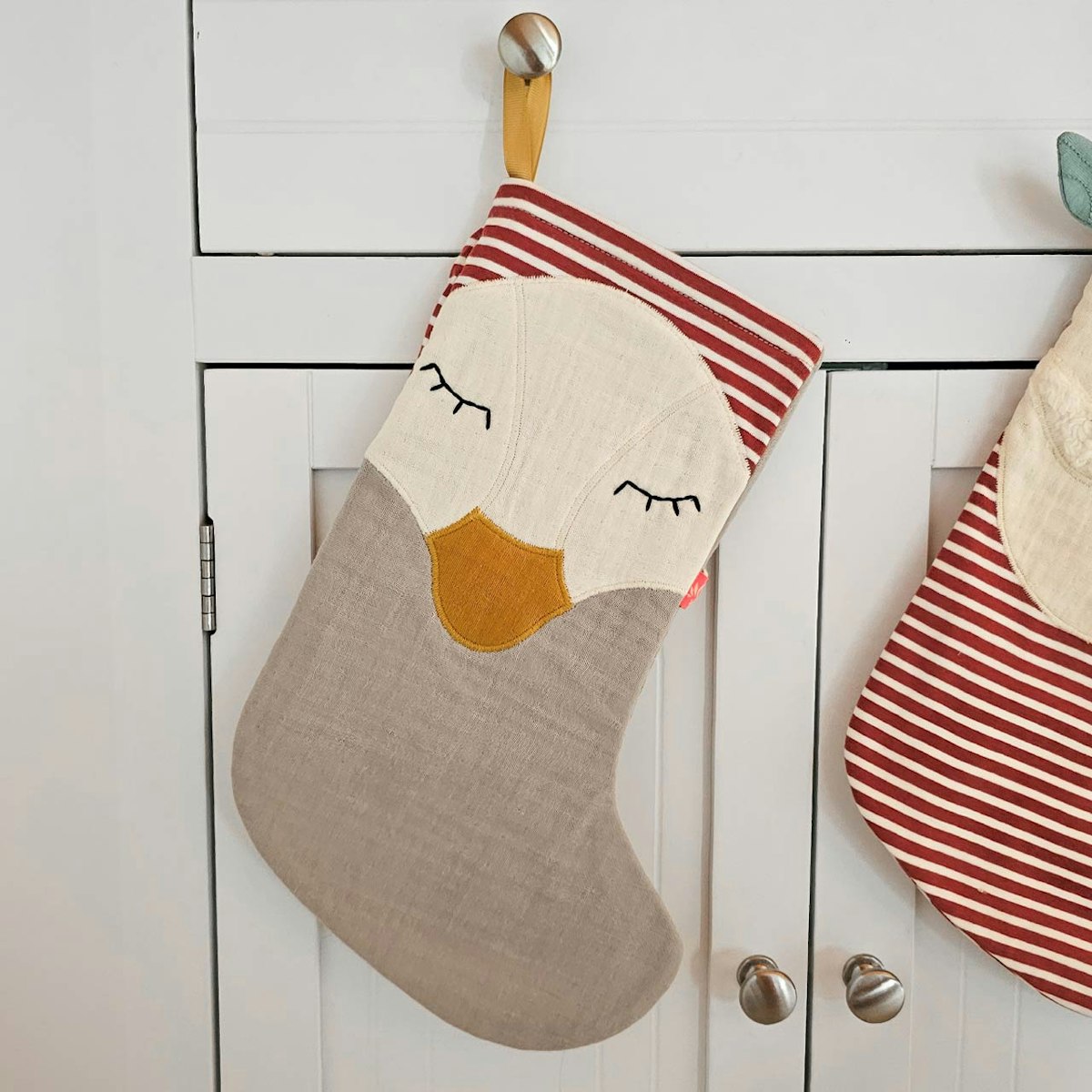 Nikolaus Stiefel zum Befüllen Gans grau Nikolaus Stiefel zum Befüllen Gans grau