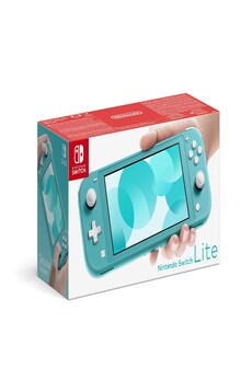 Nintendo Switch Lite 32GB System Handheld Video Game Console Device Tablet AC TESTED WORKING Light Blue