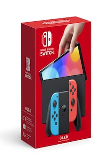 Nintendo Switch OLED Console - Neon Blue/Neon Red