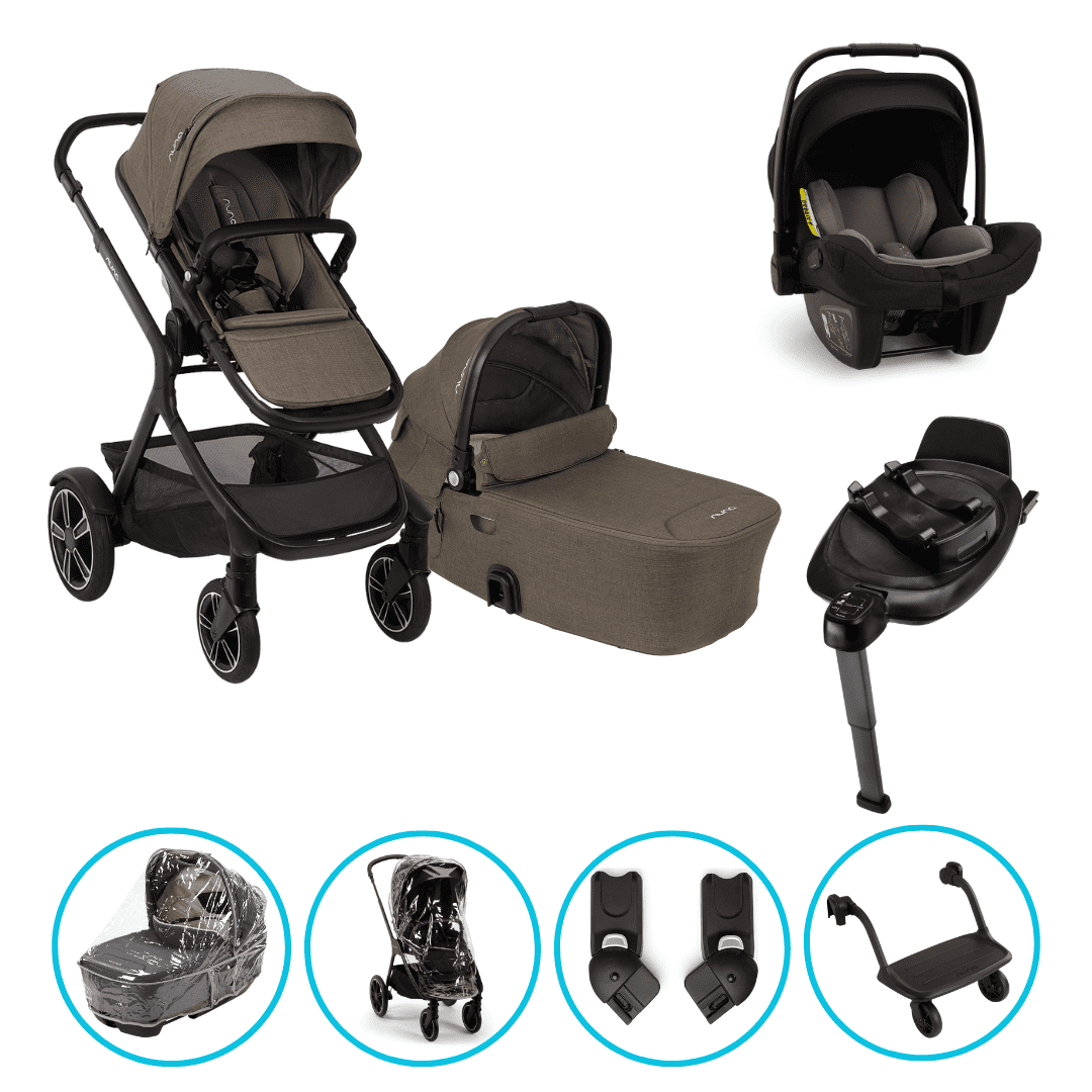 Nuna DEMI Next 8in1 Kinderwagen Set Pistachio inkl. Pipa Next Caviar-Chocolate, Base Next und Riderboard Nuna DEMI Next 8in1 Kinderwagen Set Pistachio inkl. Pipa Next Caviar-Chocolate, Base Next und Riderboard
