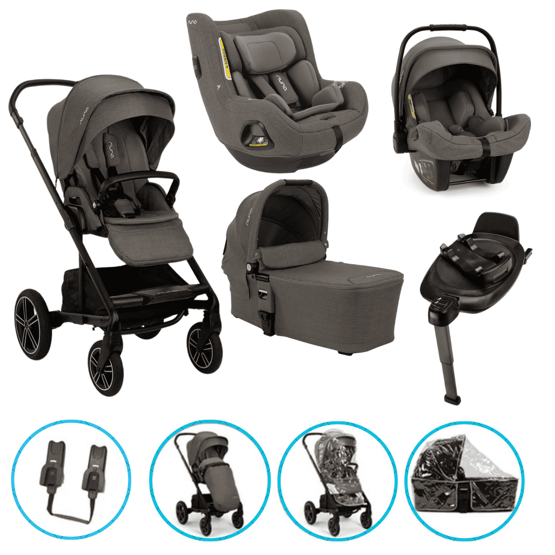 Nuna MIXX Next 10-teiliges Kinderwagen-Set Thunder inkl. Pipa Next, TODL Next und Base Next Nuna MIXX Next 10-teiliges Kinderwagen-Set Thunder inkl. Pipa Next, TODL Next und Base Next