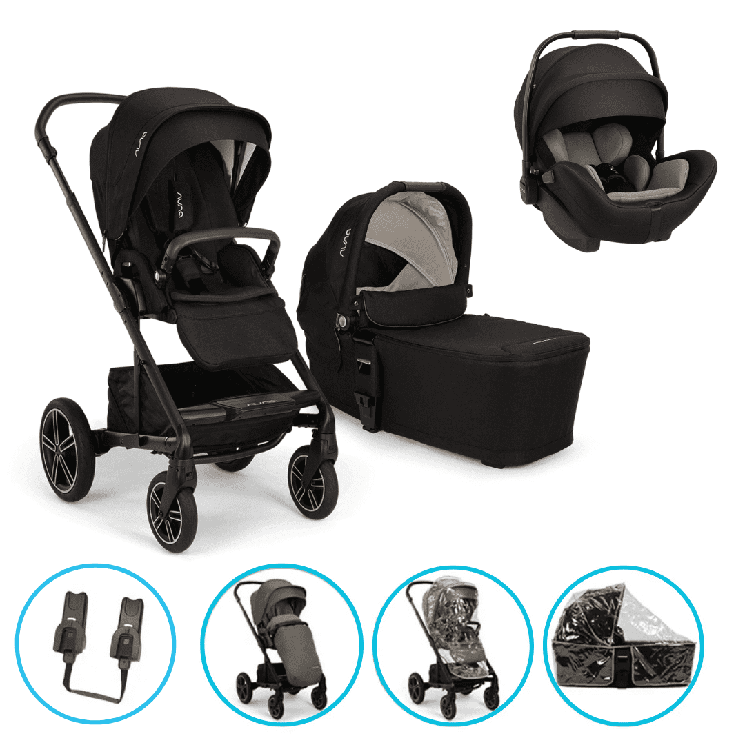 Nuna MIXX next 3in1 Kinderwagen Set Caviar inkl. Arra flex Caviar & gratis Zubehör Nuna MIXX next 3in1 Kinderwagen Set Caviar inkl. Arra flex Caviar & gratis Zubehör