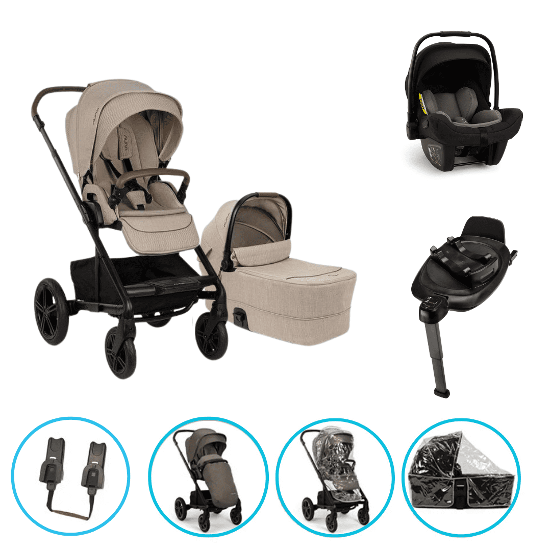 Nuna MIXX next 4in1 Kinderwagen Set Cosmopolitan inkl. Pipa Next Caviar-Chocolate, Base Next und gratis Zubehör Nuna MIXX next 4in1 Kinderwagen Set Cosmopolitan inkl. Pipa Next Caviar-Chocolate, Base Next und gratis Zubehör