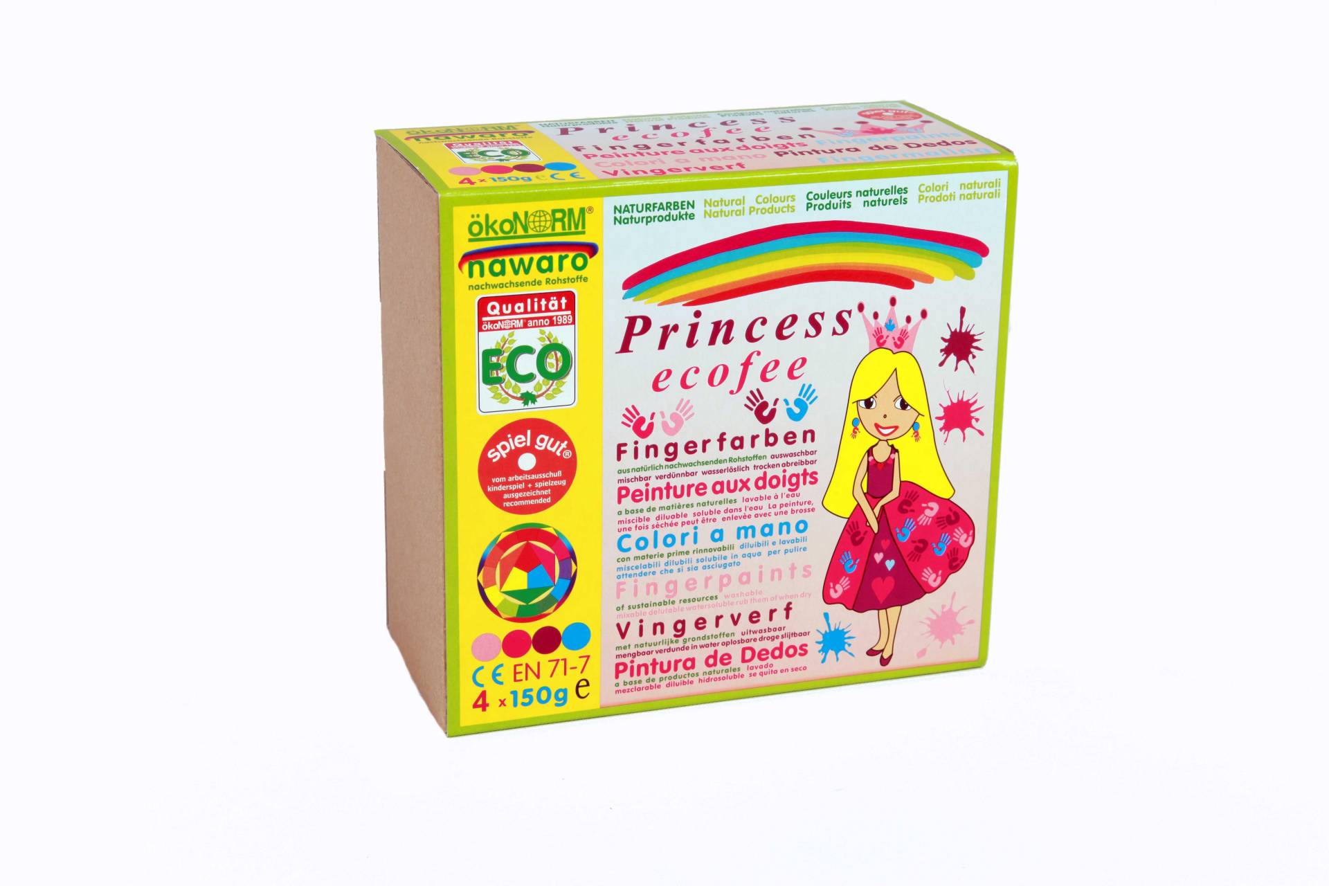 Ökonorm - ÖKONORM Fingerfarben 4er Set Eco-Princess Ökonorm - ÖKONORM Fingerfarben 4er Set Eco-Princess
