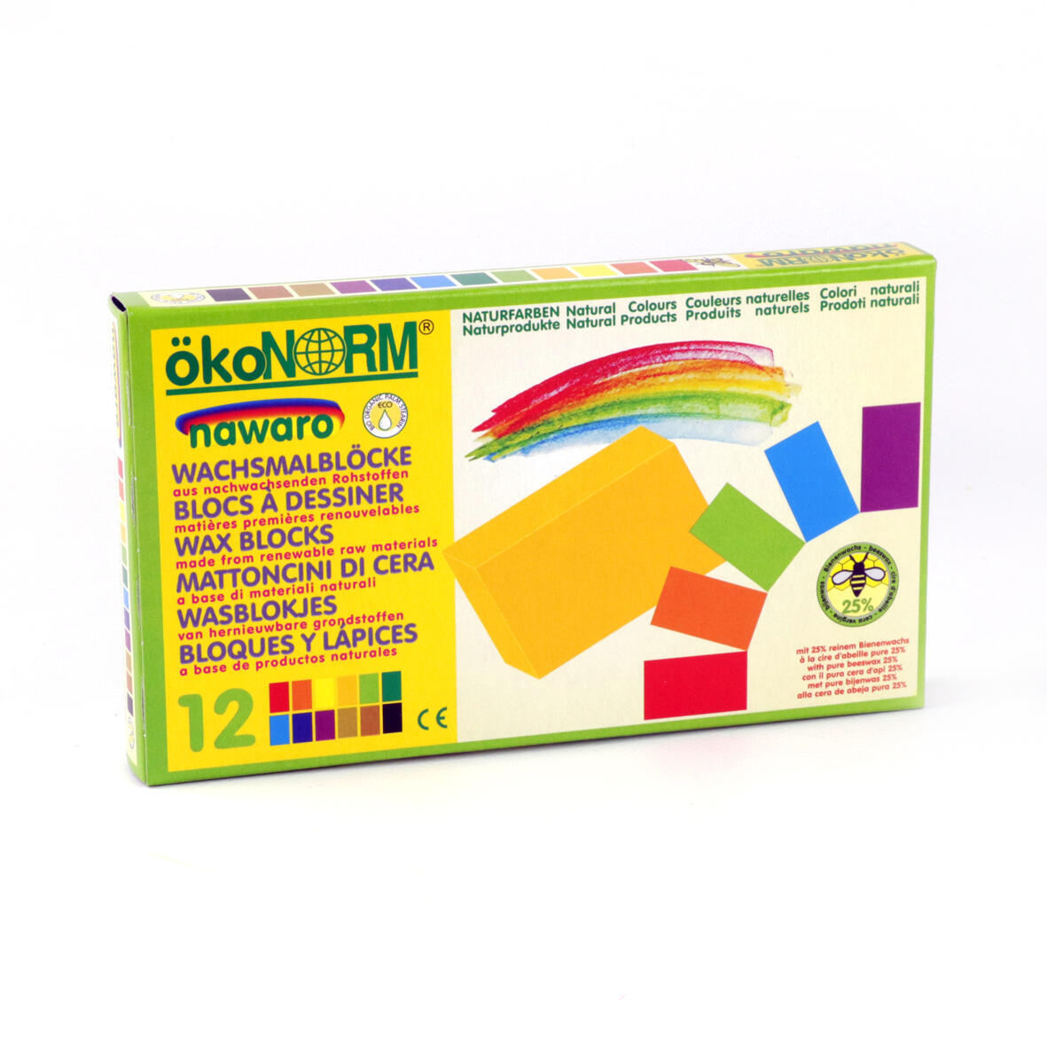 Ökonorm - ökoNorm Wachsmalblöcke Schtl.mit 12 Farben Ökonorm - ökoNorm Wachsmalblöcke Schtl.mit 12 Farben