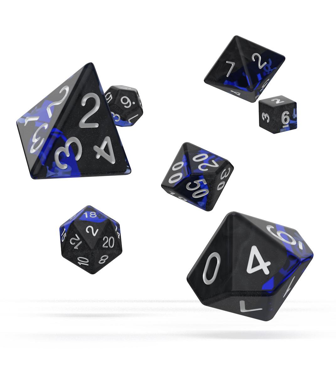 Oakie Doakie Dice RPG Würfel Set Enclave Sapphire (7) Rollenspiel Würfel Box