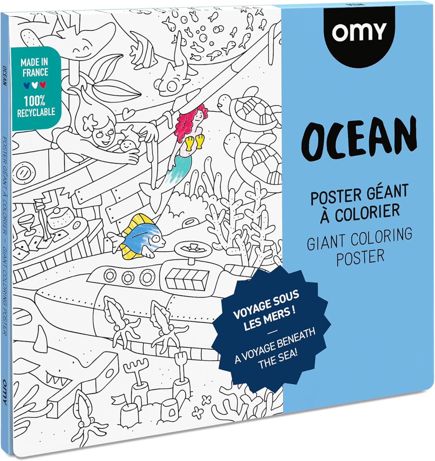 Omy - Poster z. Ausmalen Ocean 70 x 100 cm Omy - Poster z. Ausmalen Ocean 70 x 100 cm
