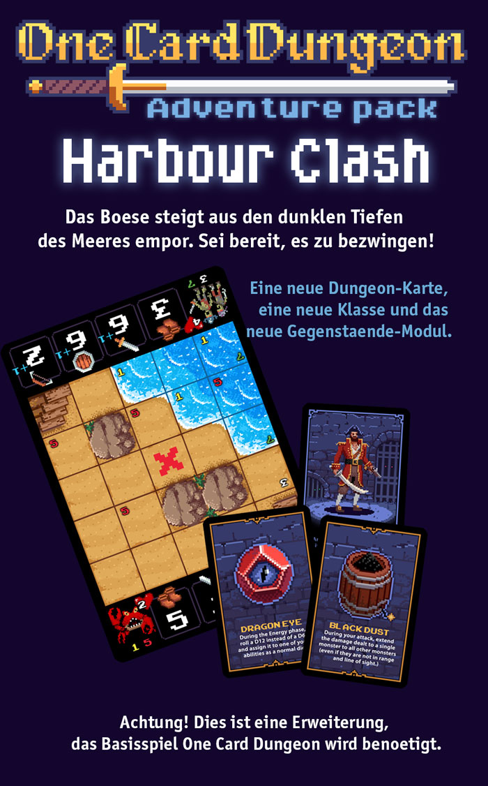 One Card Dungeon | Harbour Clash - Erweiterung