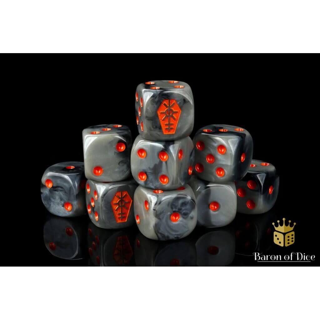 Orange Coffin Dice