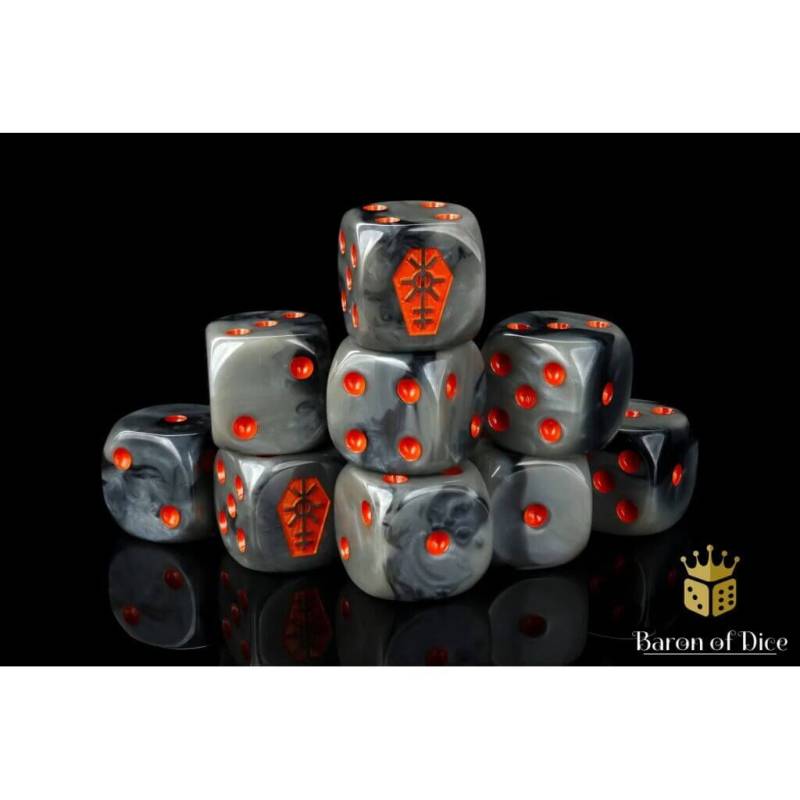 Orange Coffin Dice