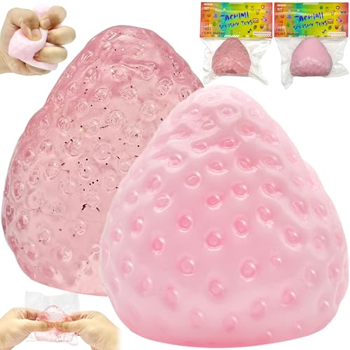 PICKONA 2 Stück Taba Squishy, Erdbeer Squeeze Spielzeug, Taba Squishy XXL, Squishy Toy, Anti Stress Squishy Erdbeer Fidget Toys, Stressabbau Fidget Toys für Kinder und Erwachsene PICKONA 2 Stück Taba Squishy, Erdbeer Squeeze Spielzeug, Taba Squishy XXL, Squishy Toy, Anti Stress Squishy Erdbeer Fidget Toys, Stressabbau Fidget Toys für Kinder und Erwachsene von PICKONA