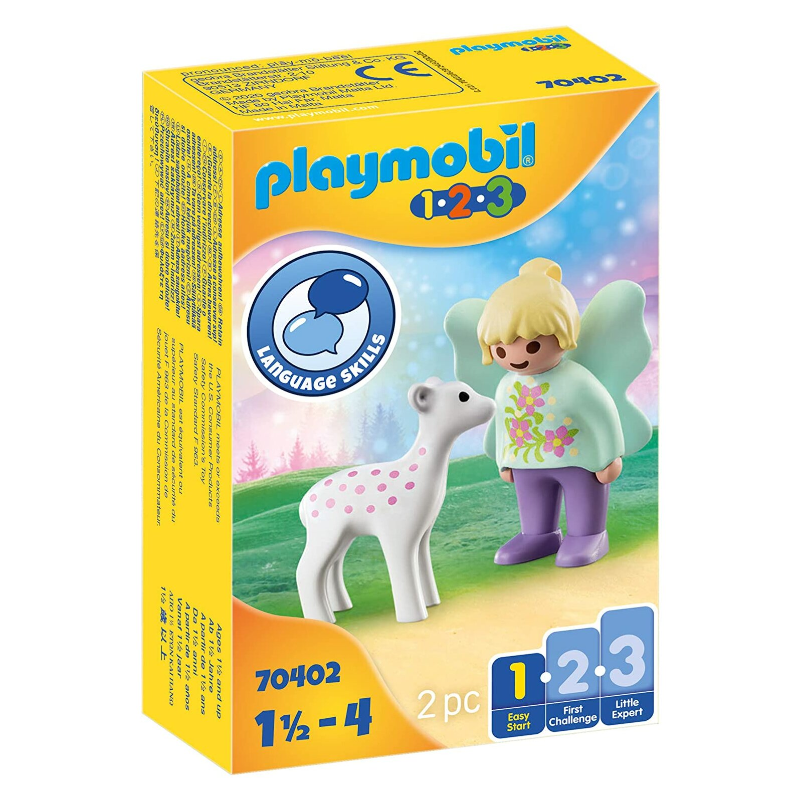 PLAYMOBIL - 1-2-3 - 70402 Feenfreundin mit Rehkitz (A)