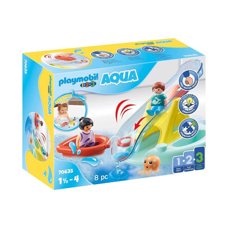 PLAYMOBIL - 1-2-3 - 70635 Badeinsel mit Wasserrutsche