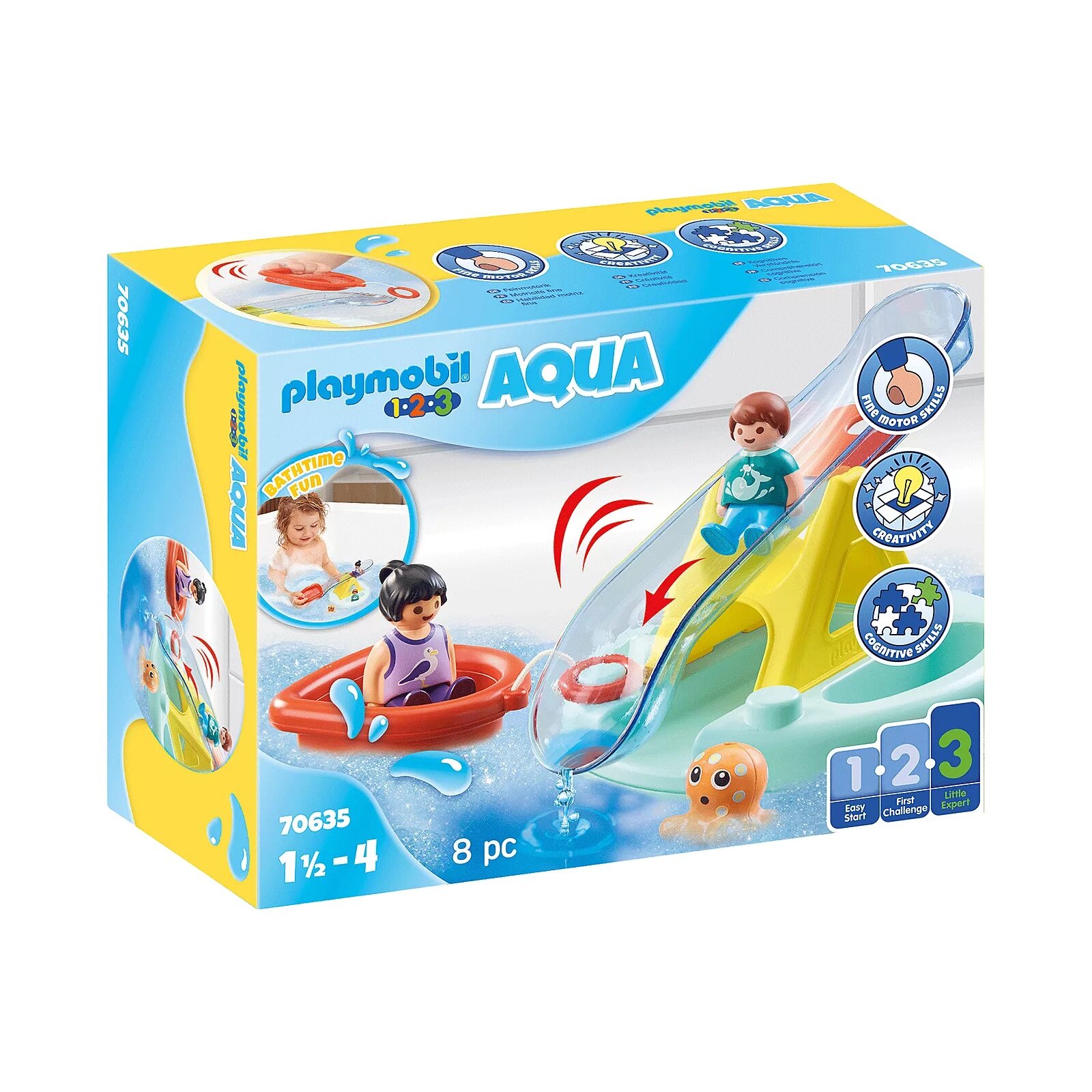 PLAYMOBIL - 1-2-3 - 70635 Badeinsel mit Wasserrutsche