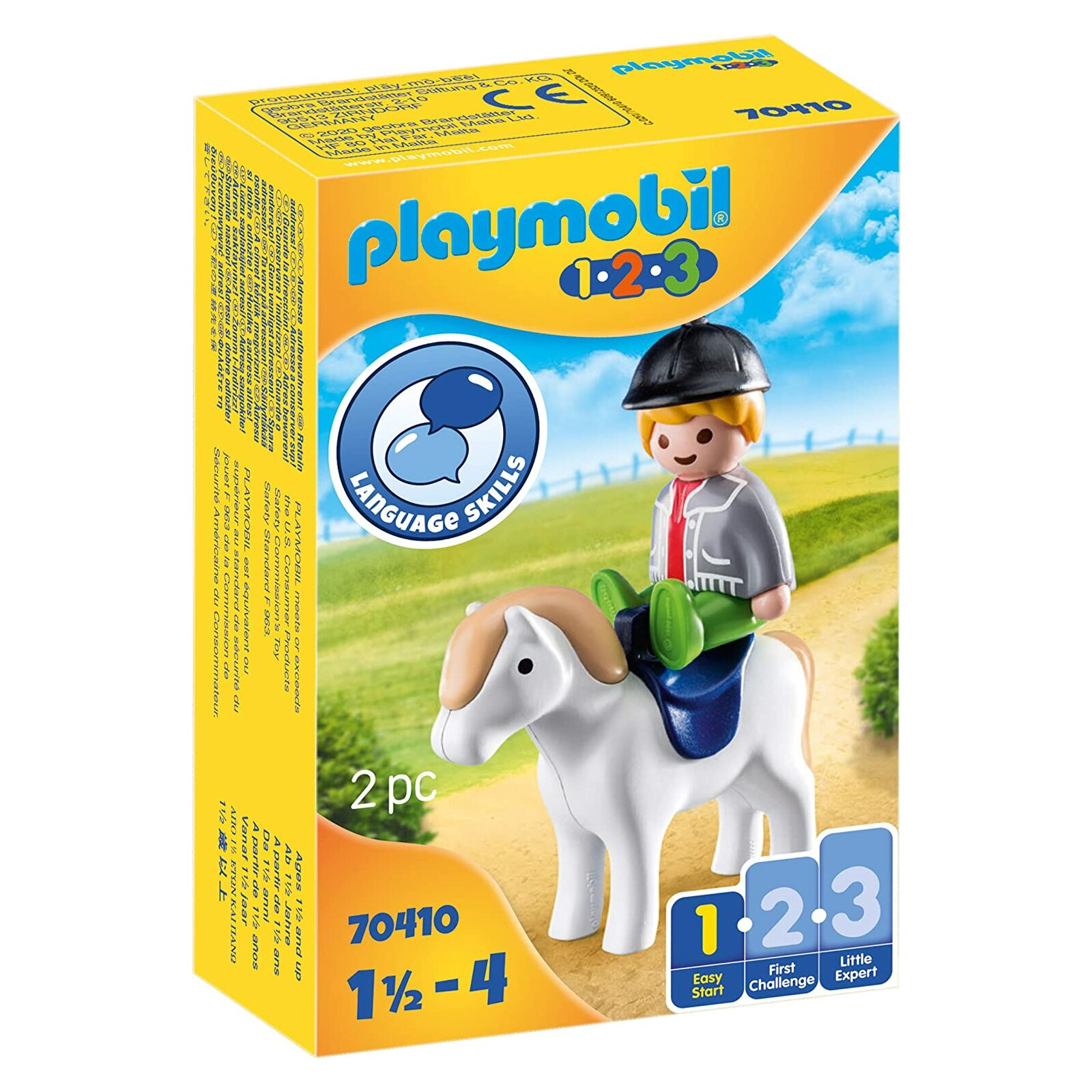 PLAYMOBIL - 1-2-3 - 70410 Junge mit Pony (A)