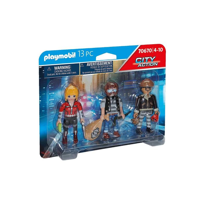 PLAYMOBIL - City Action - 70670 Figurenset Ganoven (3)