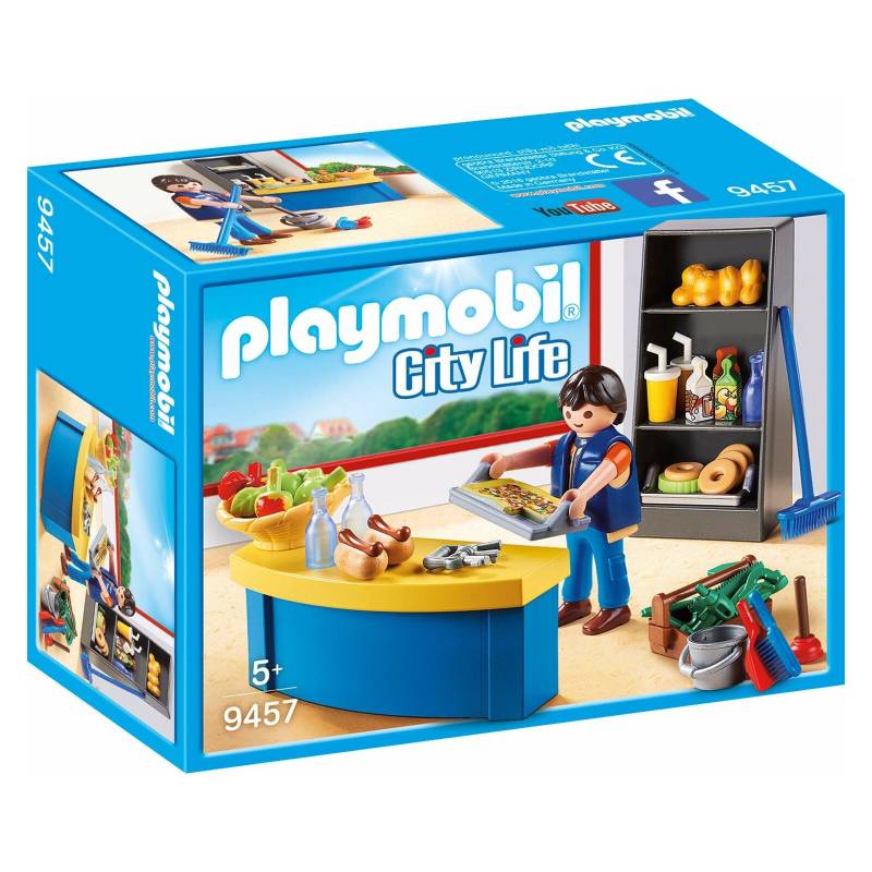 PLAYMOBIL - City Life - 9457 Hausmeister mit Kiosk (A)