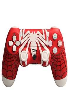 PS4 Playstation 4 Controller Console Control Double Shock 4th Bluetooth Wireless Gamepad Joystick Remote Spiderman Light Red