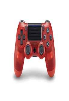 PS4 Playstation 4 Controller Console Control Double Shock 4th Bluetooth Wireless Gamepad Joystick Remote red translucent Light Red