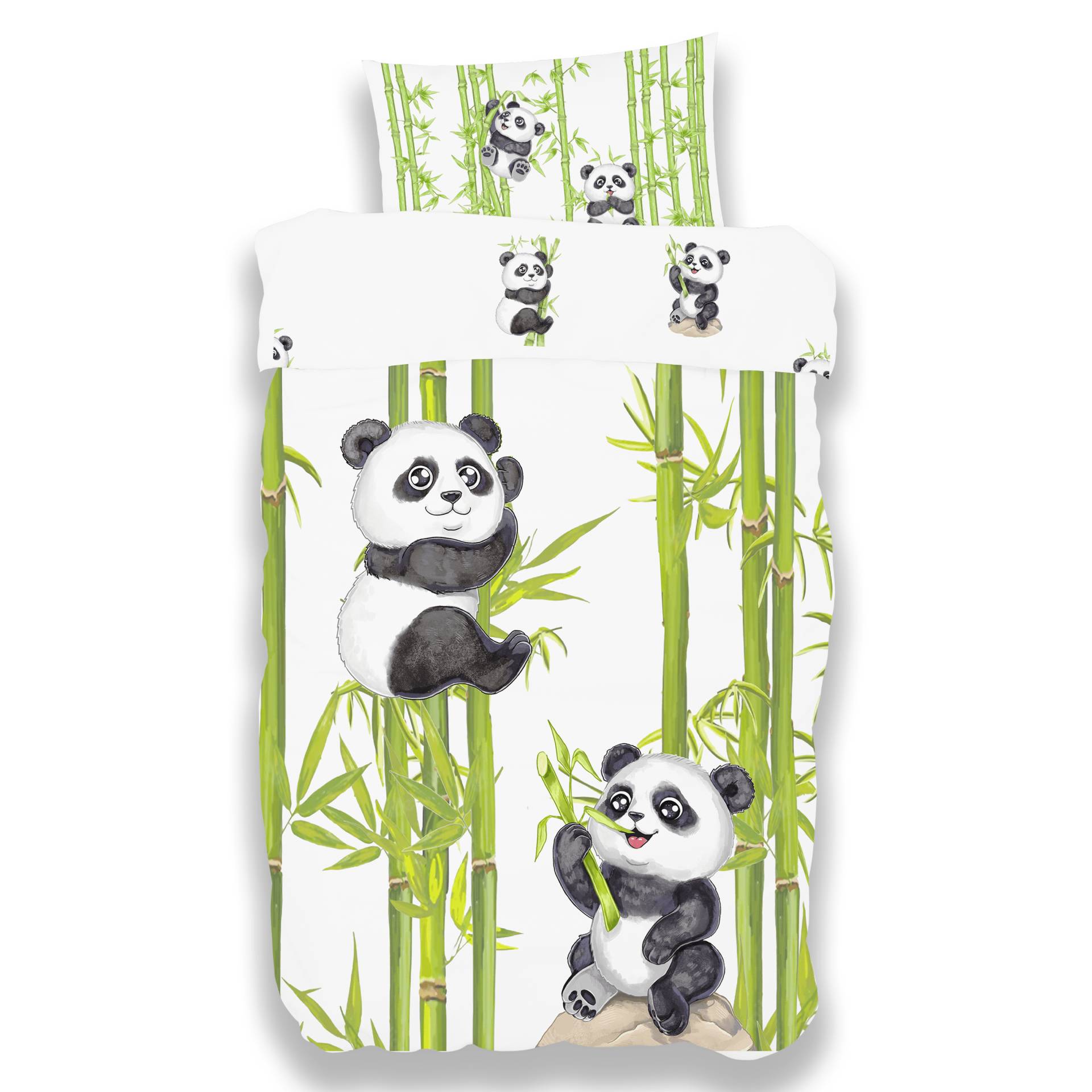 Panda Kinderbettwasche 100x135 cm