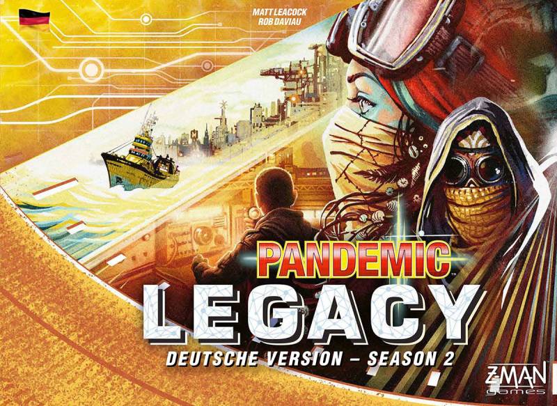 Pandemic Legacy Season 2 (Deutsch) Gelb Z-Man Games Brettspiel ZMND0002