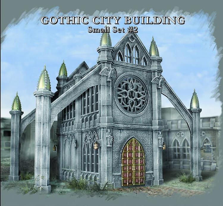 Pegasus Hobbies Gothic City Building Small Set 2 28mm Terrain Gelände Modellbau