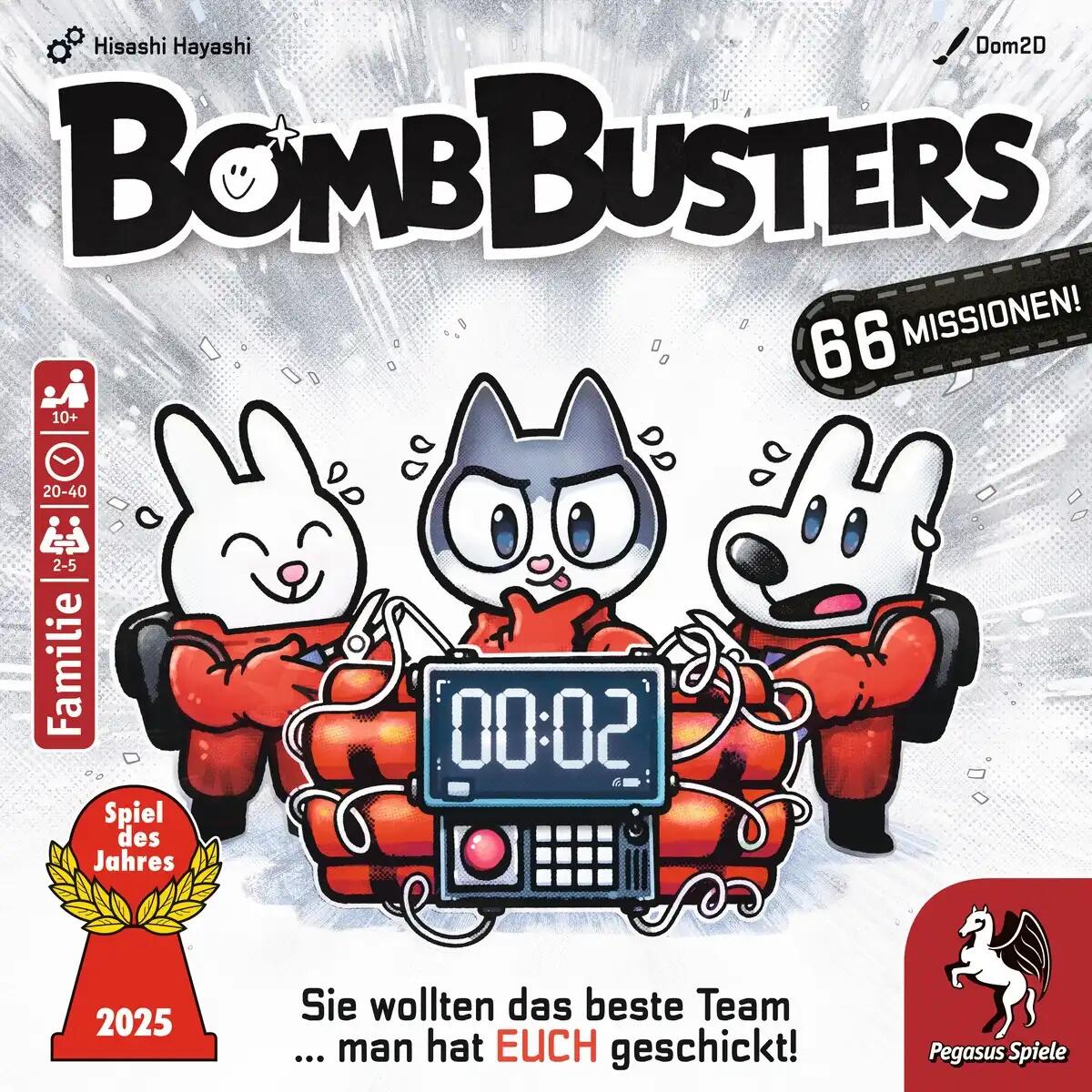 Pegasus Spiele - Bomb Busters, Spiel des Jahres 2025 Pegasus Spiele - Bomb Busters, Spiel des Jahres 2025