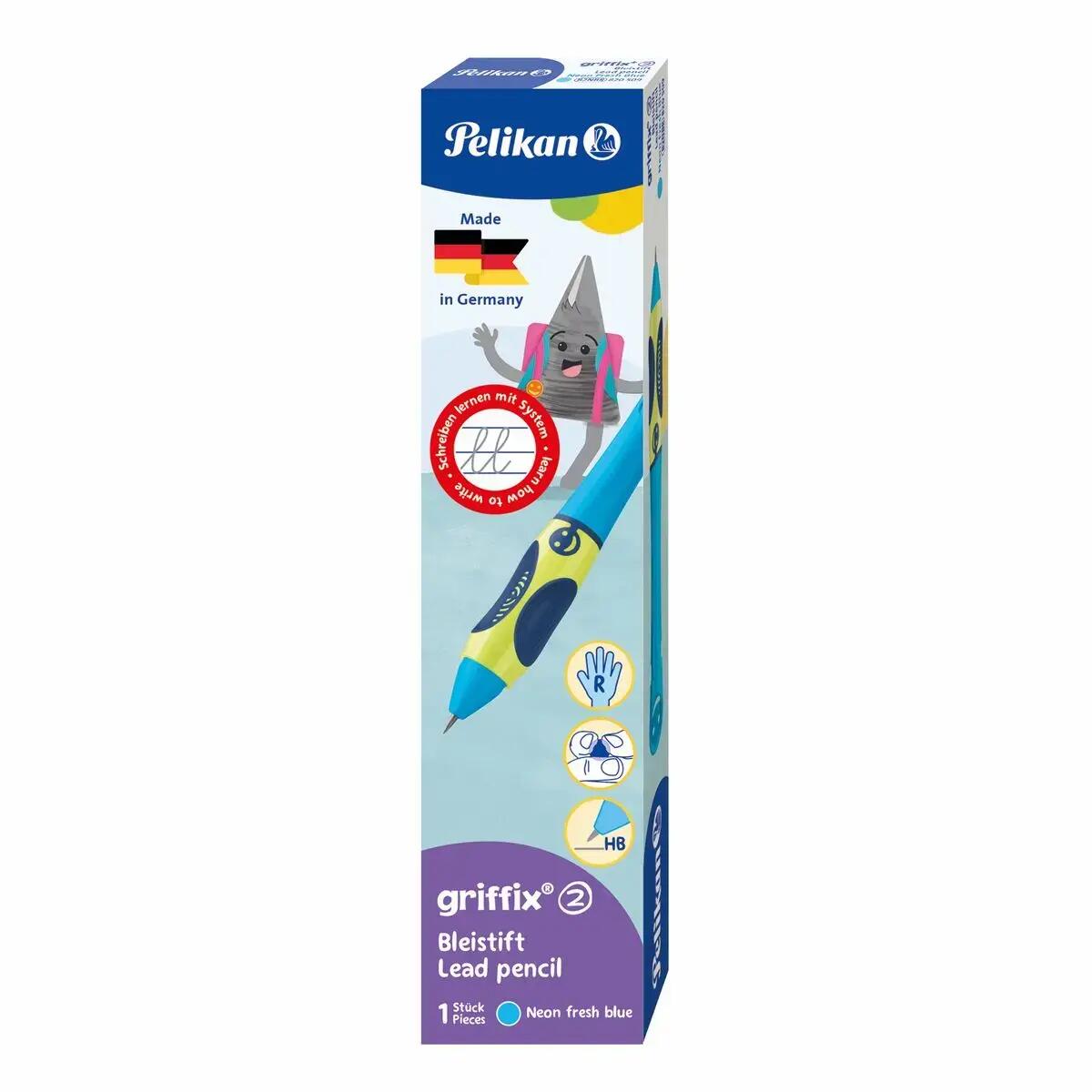Pelikan Bleistift griffix HB RH neon freshblue Pelikan Bleistift griffix HB RH neon freshblue