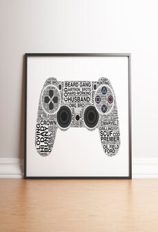 Personalised Playstation 4 Controller Print