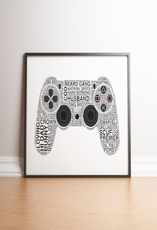 Personalised Playstation 4 Controller Print