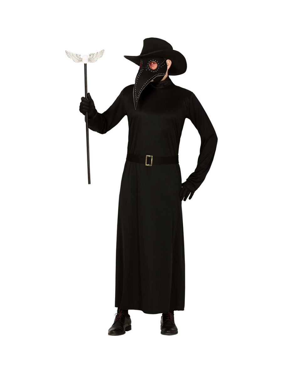 Pest Arzt Kostüm mit Schnabelmaske und Hut für Herren Pest Arzt Kostüm mit Schnabelmaske und Hut für Herren